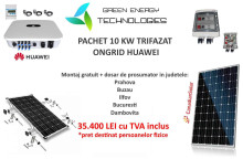 Pachet 10KW trifazic ongrid cu montaj gratuit - imagine