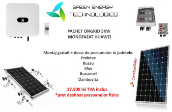 Sistem 5 KW la cheie cu montaj inclus + prosumator